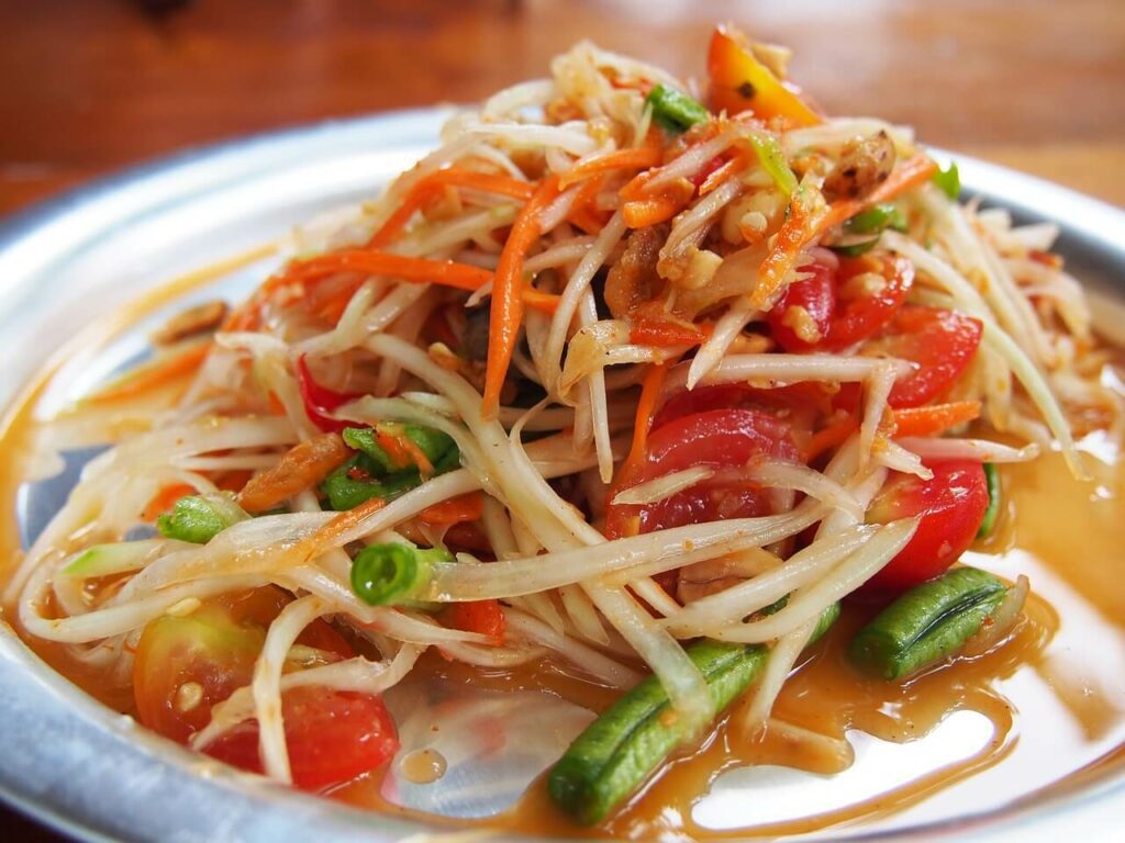 papaya salad thailandia